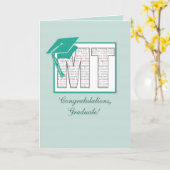 マッサージセラピー卒業祝いMT帽子 カード (黄色い花)