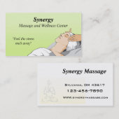 マッサージセラピー名刺 名刺 (正面/裏面)