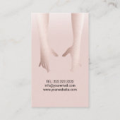 マッサージセラピー気に体健康スパカイロプラクター 名刺 (裏面)