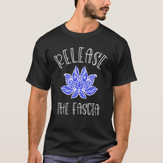 マッサージセラピー筋筋筋筋膜放出筋膜蓮華 Tシャツ (正面)