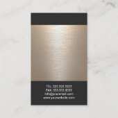 マッサージセラピー金ゴールド霊気エネルギーヒーリングスパ 名刺 (裏面)