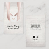 マッサージセラピー霊気エナジーヒーリングスパ 名刺 (正面/裏面)