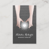 マッサージセラピー霊気エナジーヒーリングハンド 名刺 (正面)