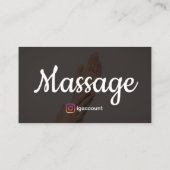 マッサージセラピー霊気実践者カイロプラクター 名刺 (裏面)