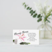 マッサージセラピー/オーキッドビジネスカード 名刺 (スタンド正面)