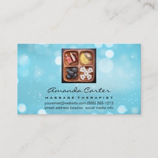 マッサージセラピー | スパサロン 名刺 (正面)