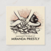 マッサージセラピー ヒーリングハンド エナジースパ ウェルネス スクエア名刺 (正面)