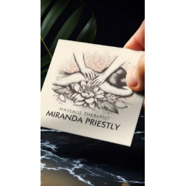 マッサージセラピー ヒーリングハンド エナジースパ ウェルネス スクエア名刺