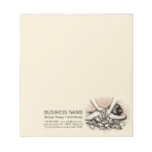 マッサージセラピー ヒーリングハンド エナジースパ ウェルネス ノートパッド (正面)