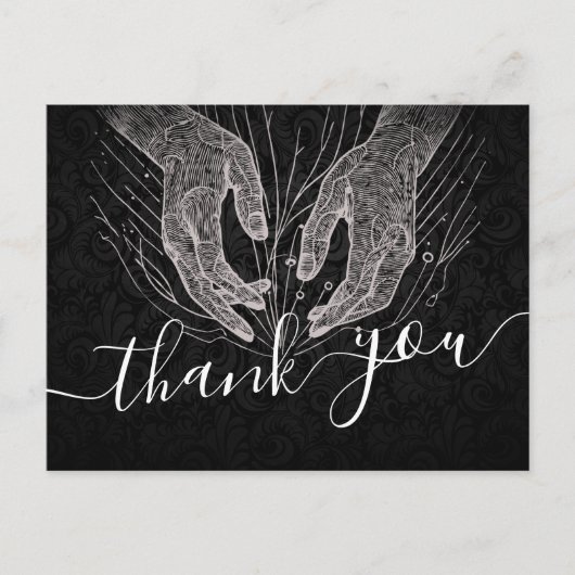 マッサージセラピー ヒーリングハンド エナジースパ ウェルネス ポストカード (正面)