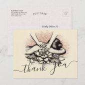 マッサージセラピー ヒーリングハンド エナジースパ ウェルネス ポストカード (正面/裏面)