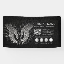 マッサージセラピー ヒーリングハンド エナジースパ ウェルネス 横断幕