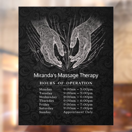 マッサージセラピー ヒーリングハンド エネルギー営業時間 ウィンドウサイン (シート2)