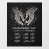 マッサージセラピー ヒーリングハンド エネルギー営業時間 ウィンドウサイン (シート)