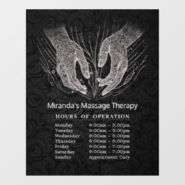 マッサージセラピー ヒーリングハンド エネルギー営業時間 ウィンドウサイン