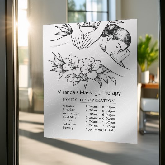 マッサージセラピー ヒーリングハンド エネルギー オープニングアワーズ ウィンドウサイン