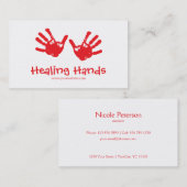 マッサージセラピー 名刺 (正面/裏面)