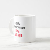 マッサージセラピー Badass コーヒーマグカップ (正面左)