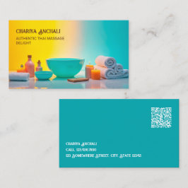👍マッサージセラピーQR 名刺