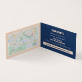 マッサージテーブル、マッサージセラピスト、パーラーロイヤリティ 名刺 (内部)