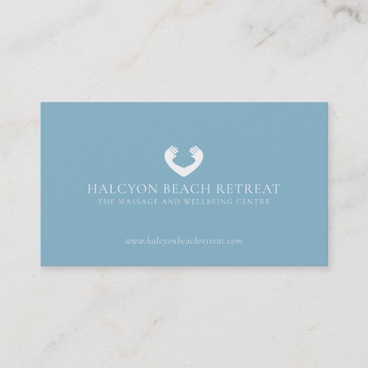 マッサージハートハンズロゴリトリート名刺 名刺 (正面)