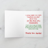 マッサージホリデーウィッシュリスト シーズンカード (内部)