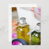 マッサージボトルのクローズアップ油 ポストカード (正面/裏面)