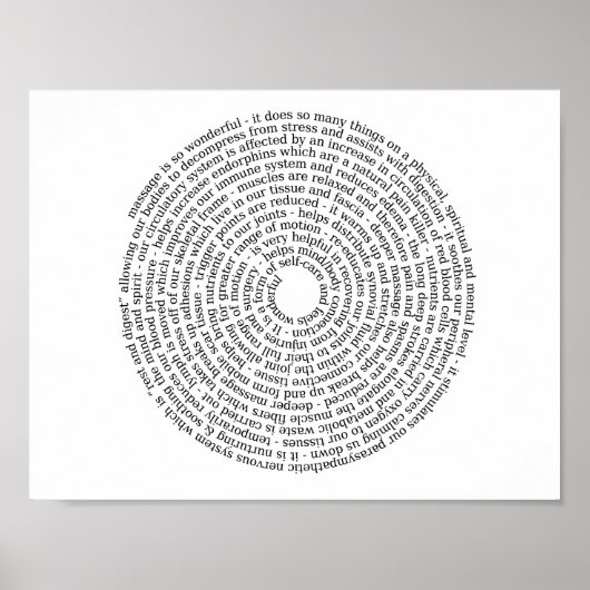 マッサージポスターの利点 ポスター (正面)
