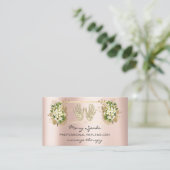 マッサージリフレクソロジー霊気ハンドバラ金ゴールドQRコード 名刺 (スタンド正面)