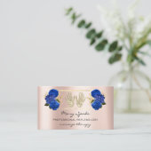 マッサージリフレクソロジー霊気ハンドバラ金ゴールドQR 王室の 名刺 (スタンド正面)