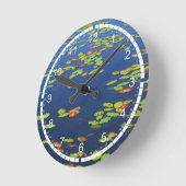 マッサージルームクロック ラウンド壁時計 (傾斜)