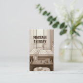 マッサージルームマッサージセラピスト 名刺 (スタンド正面)