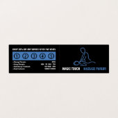 マッサージロゴ、マッサージセラピスト、パーラーロイヤリティ 名刺 (外部フラット)