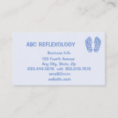 マッサージ代替ホリスティックリフレクソロジー事業 名刺 (正面)