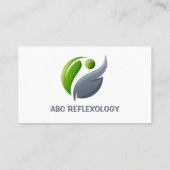 マッサージ代替ホリスティックリフレクソロジー 名刺 (裏面)