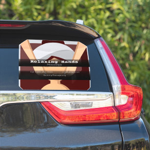 マッサージ会社の車両広告ビジネス シール