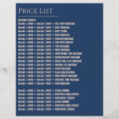 マッサージ台、マッサージセラピー、マッサージパーラー チラシ (裏面)