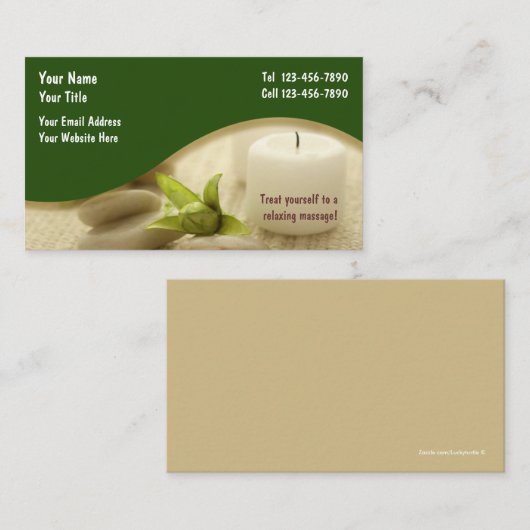 マッサージ名刺 名刺 (正面/裏面)