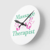 マッサージ室の時計 ラウンド壁時計 (傾斜)