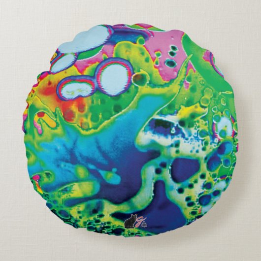 マッサージ師のジュース ラウンドクッション (正面)