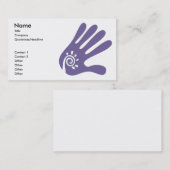 マッサージ手の名刺のテンプレート 名刺 (正面/裏面)