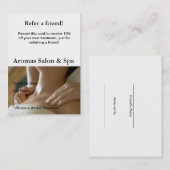 マッサージ手を搭載する紹介カード 紹介カード (正面/裏面)