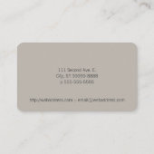 マッサージ文字の手の色の写真の背景 名刺 (裏面)