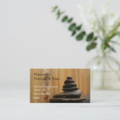 マッサージ石および木 予約カード (スタンド正面)