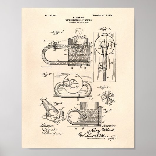 マッサージ装置1900特許古参ピーパー ポスター (正面)