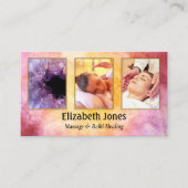 マッサージ霊気ヒーリング写真名刺 名刺 (正面)