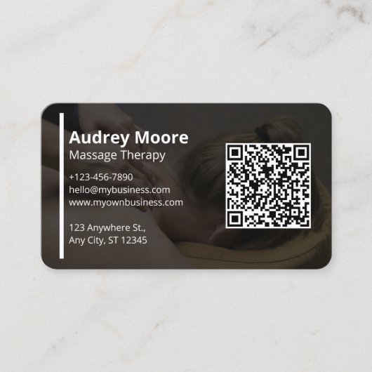 マッサージ霊気リフレクソロジーカイロプラクティックホリスティック 名刺 (正面)