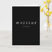 マッサージ カード (黄色い花)