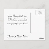 マッサージ/ボディワークのプロモーションポストカード ポストカード (裏面)