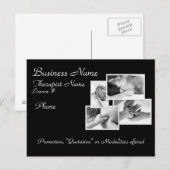 マッサージ/ボディーワークのプロモーションはがき ポストカード (正面/裏面)